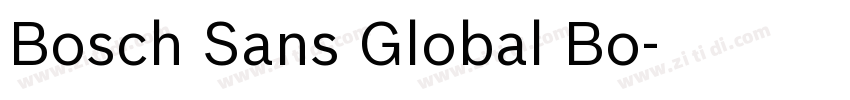 Bosch Sans Global Bo字体转换